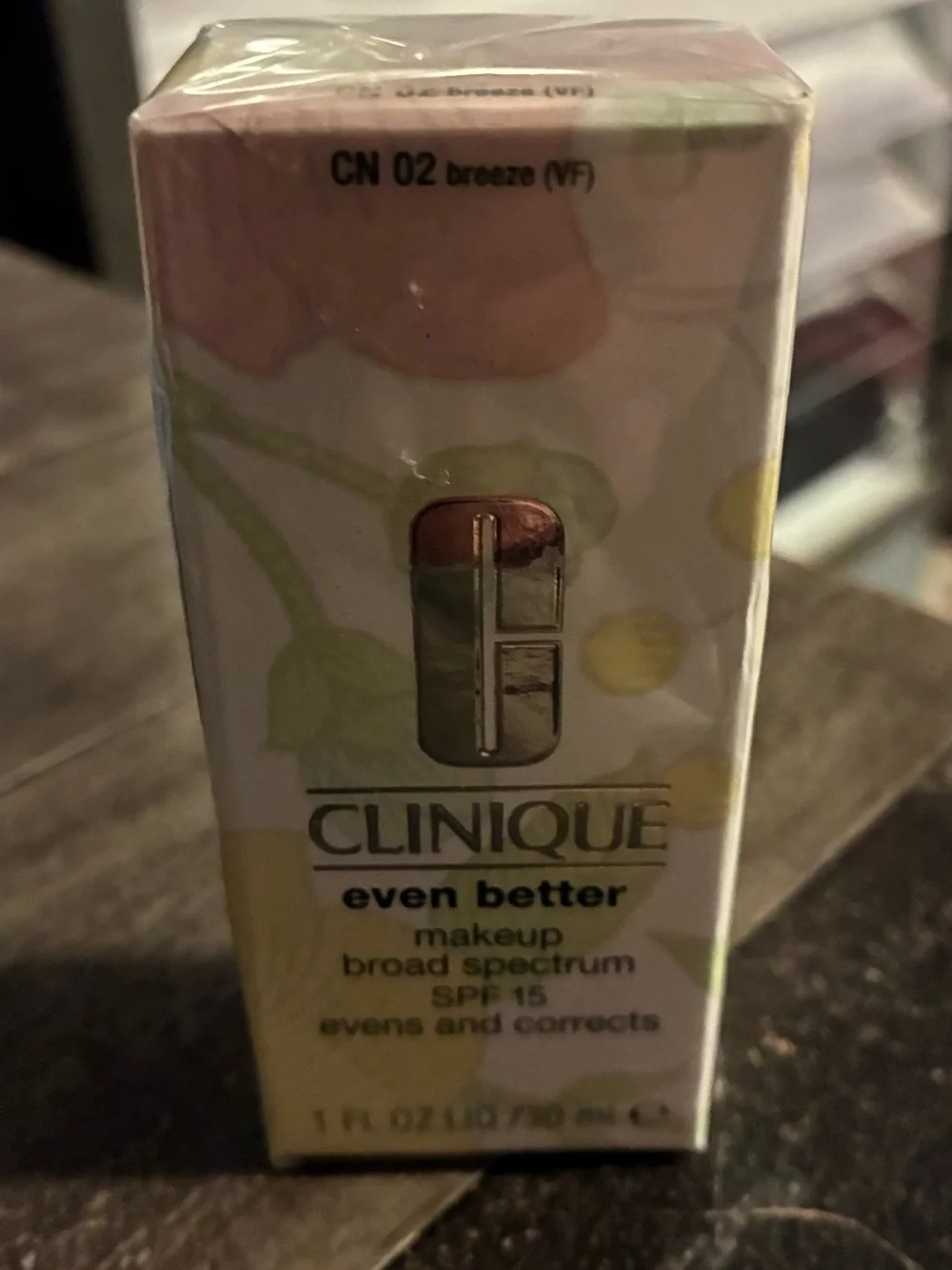 Clinique Even Better SPF 15 Foundation CN 02 Breeze (VF) 1 oz New Sealed